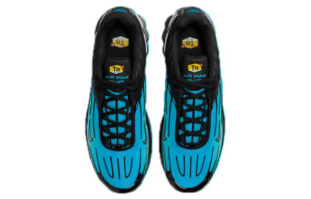 Nike Air Max Plus Lace Up Устойчивый к истиранию Дышащие Низкие Беговые кроссовки Мужские Черные Синие