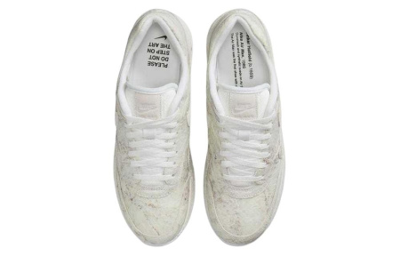 Nike Air Max 1 Устойчивые к истиранию низкие повседневные беговые кроссовки унисекс зеленые белые