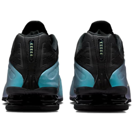 Nike Shox R4 Беговые кроссовки Мужские Черные Зеленые