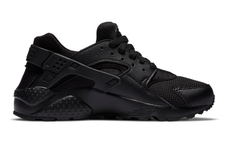 Nike Huarache Run Черный воин Амортизация Противоскользящий Дышащий Покрытие Легкий Отскок Низкий Топ Повседневный
