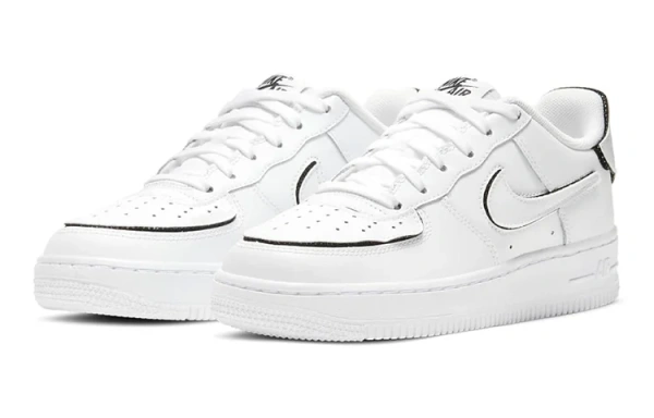 Nike Air Force 1 1 'Cosmic Clay' Синтетическая кожа Низкие кеды для детей для скейтбординга Чисто белый