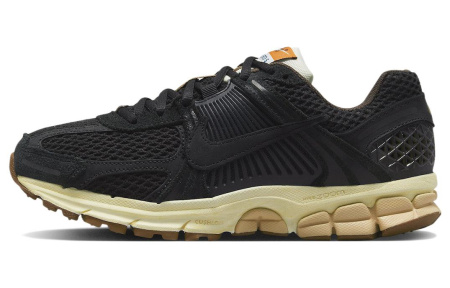 Nike Zoom Vomero 5 Дышащий Низкий Топ Повседневные Тренировки Городской Коммутирующие Беговые Кроссовки Женские Черные