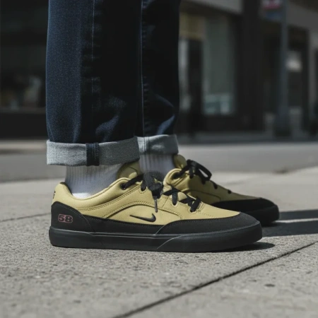 Nike SB MALOR противоскользящие устойчивые к истиранию низкие кеды для скейтбординга мужские матовый золотой
