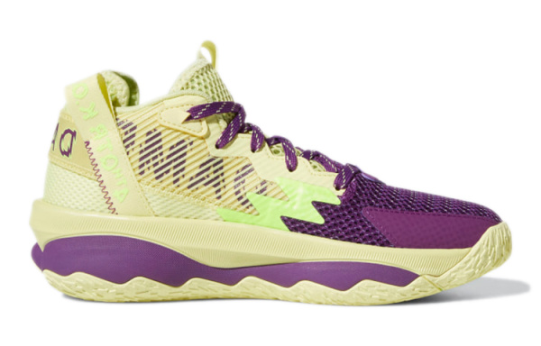 Adidas D lillard 8 Противоскользящие Устойчивые к истиранию Низкие Баскетбольные кроссовки для игры Фиолетовые