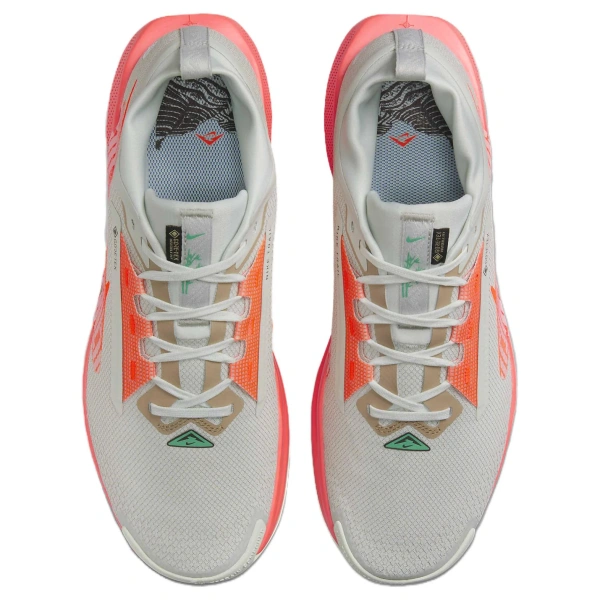 Nike Pegasus Trail 5 Износостойкие и Водонепроницаемые Низкие Кроссовки для Трейловых Беговых Пути Мужские Серый Красный