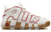 Nike Air More Uptempo Износостойкий Дышащий MID Топ Винтажные Баскетбольные Кроссовки Женские Белый Красный
