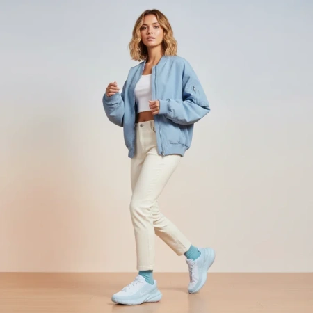 Nike Устойчивые к истиранию низкие беговые кроссовки унисекс ледяного синего цвета