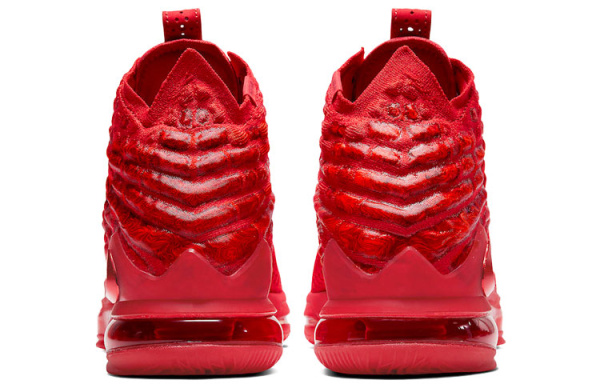 Nike Lebron 17 LeBron EP Красная ковровая носка против скольжения Легкий высокий топ Баскетбольные кроссовки для игры