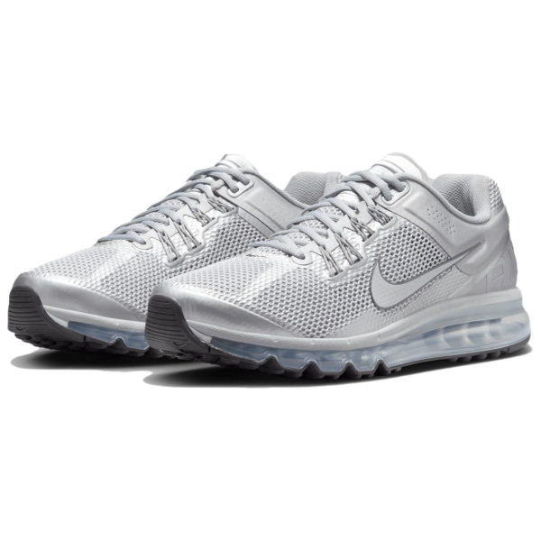 Nike Air MAX 2013 Амортизация Устойчивость к истиранию Поддержка Низкие Кроссовки для бега Унисекс Серебряный