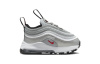 Nike Air Max 97 Амортизация Износостойкий MID Топ Обувь для малышей Серый Белый Для младенцев и малышей