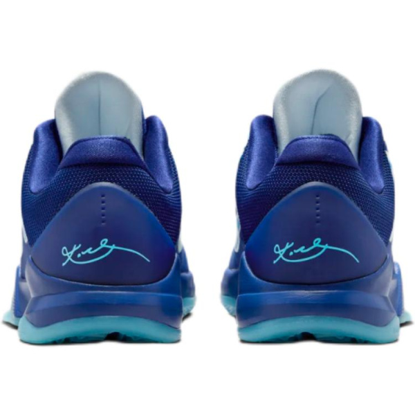 Nike Zoom Kobe 5 Комфортные Низкие Кроссовки для Баскетбола Детские Синие Унисекс