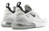 Nike Air Max 270 Ткань Низкие Кроссовки для Бега с Воздушной Подушкой Унисекс Белый Черный