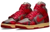 Nike Dunk High Топ Скейтборд Кроссовки Унисекс Серый Красный