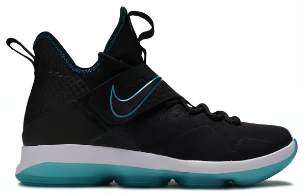 Nike Lebron 14 Красная ковровая баскетбольная обувь для игры Амортизация Противоскользящий MID Верх
