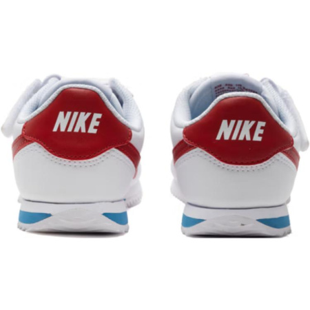 Nike Cortez EasyOn Low Топ Детская Обувь для Повседневной Носки Белый Красный Возраст 3-7 Лет