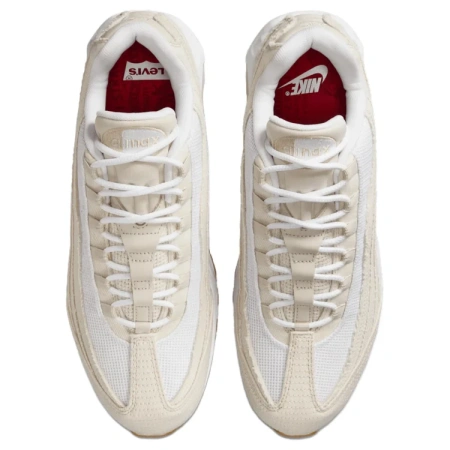 Levi's X Nike Air Max 95 Устойчивые к истиранию низкие беговые кроссовки унисекс бежевого цвета
