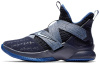 Nike Zoom Soldier 12 LeBron 'Blackened Blue' Круглый носок Ткань MID Баскетбольные кроссовки для игры Мужские