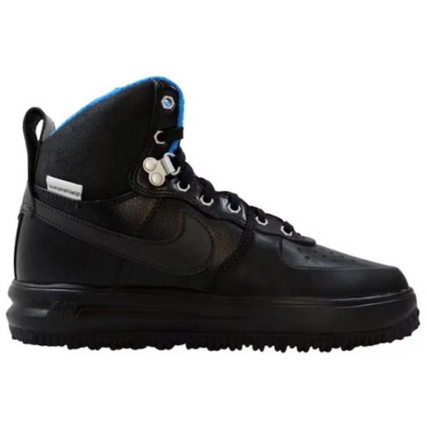 Nike Lunar force 1 Duckboot Амортизация Износостойкие Высокие Кроссовки для скейтбординга Унисекс Черные