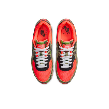 Nike Air Max 90 Low Топ Амортизирующие Беговые Кроссовки Унисекс Черный Красный