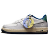 Nike Air FORCE 1 LV8 Устойчивые к истиранию Дышащие Низкие Кеды для Детей для Скейтбординга Серый Белый