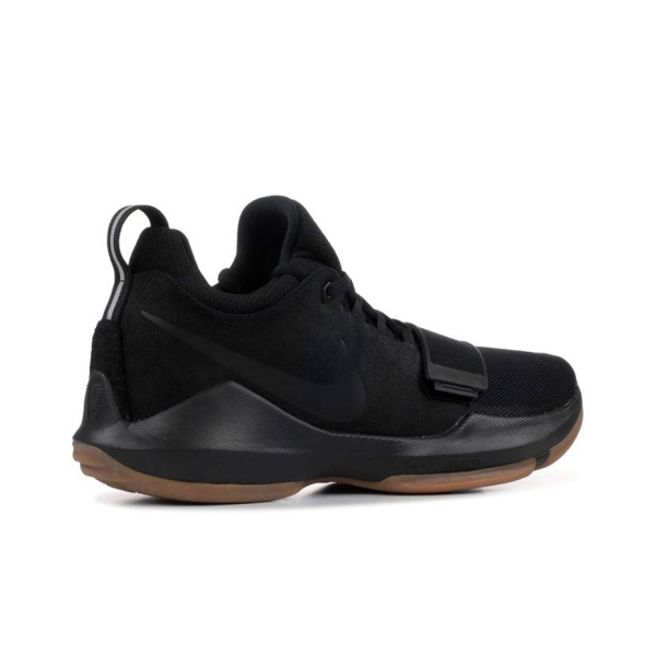 Nike PG 1 'Черный Gum' EP Павл Джордж Ткань Амортизация Противоскользящие Низкие Баскетбольные Кроссовки для Игры