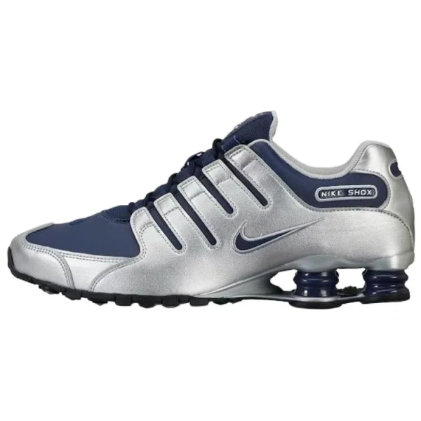 Nike Shox NZ Series Беговые кроссовки Мужские Серебристо-Синие