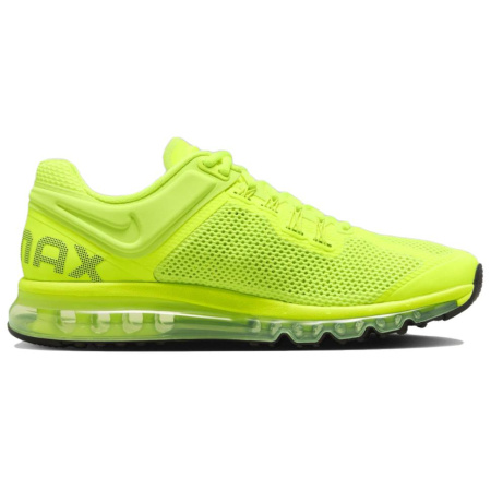 Nike Air Max 2013 Дышащая Поддержка Низкий Верх Бег на длинные дистанции Спринт Беговые кроссовки Унисекс Желтый