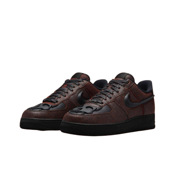 Nike Air Force 1 LOW 'Хэллоуин 2024' Противоскользящие Износостойкие Низкие Кроссовки для скейтбординга Унисекс Бордовый