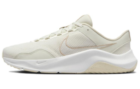Nike Legend Essential 3 Амортизация Износостойкие Низкие Кроссовки для Тренировок Женские Белые