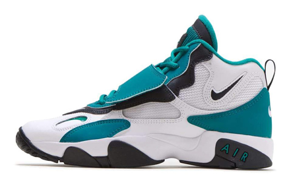 Nike Air Max Speed Turf MID Топ Винтажные Баскетбольные Кроссовки GS Черный Белый Зеленый