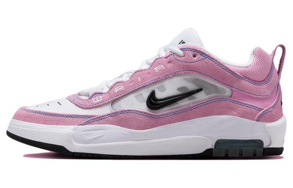 Nike SB Ishod Замша Устойчивая к истиранию Дышащая Низкие Кроссовки для скейтбординга Унисекс Розовые