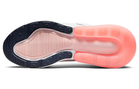 Nike Air Max 270 ESS Сетчатая ткань Текстиль Амортизация Низкий Топ Повседневная обувь Женская Белый Розовый