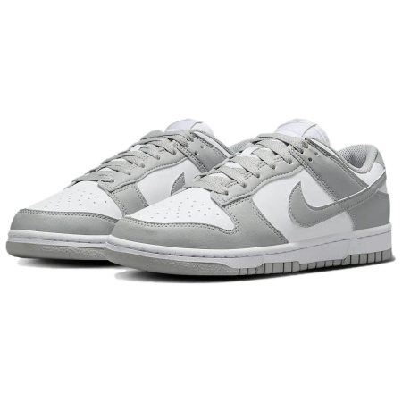 Nike Dunk Slip-Resistant Abrasion-Resistant Low-Top Скейтборд Кроссовки Женские Серый Белый