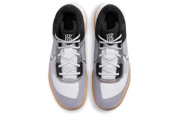 Nike Flytrap 4 MID Топ Баскетбольные Кроссовки для Игры Мужские Черные Белые Серые Азиатская Версия