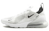 Nike Air Max 270 Ткань Низкие Кроссовки для Бега с Воздушной Подушкой Унисекс Белый Черный