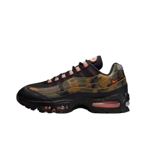Nike Air Max 95 Дышащие Беговые Кроссовки Унисекс Черный Умбра