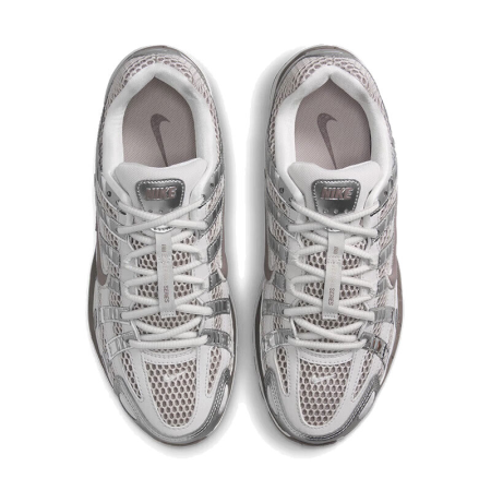 Nike P 6000 противоскользящие низкие повседневные городские кроссовки для бега женские серебристо-белые