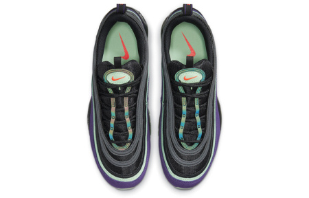 Nike Air Max 97 Замша Текстиль Синтетическая кожа Низкие кеды Air Cushion Повседневные беговые кроссовки Мужские