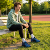 Nike Shox R4 Устойчивые к истиранию Низкие Беговые кроссовки Мужские Фиолетовые