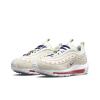 Nike Air Max 97 Сетка Кожа Низкий Верх Повседневные Беговые Кроссовки Женские Бежевый Красный Синий