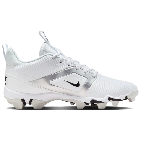 Nike Alpha Menace 4 FG Твердое покрытие Амортизация Противоскользящие Футбольные бутсы Мужские Белый Серебряный Черный