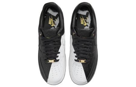 Nike Air Force 1 '07 Prm 'Breakthrough' Hip Hop Low Скейтборд Кроссовки Мужские Черный Белый Золото