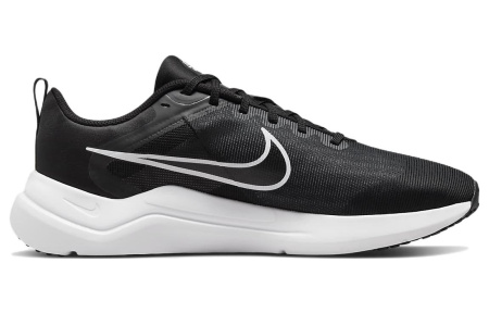 Nike Downshifter 12 Slip-on Устойчивый к истиранию Дышащий Низкий Топ Повседневные Беговые кроссовки Мужские Черные