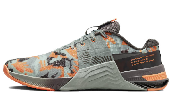 Nike Metcon 8 AMP Амортизация Противоскользящие Устойчивые к истиранию Низкие Кроссовки для тренировок Мужские Зеленые