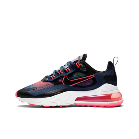 Nike Air Max 270 Ткань Низкие Кроссовки для Бега с Воздушной Подушкой Женские Синие Розовые