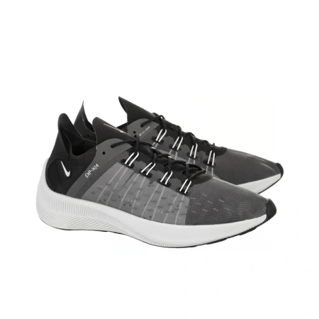 Nike EXP X14 Ткань Дышащий Низкий Верх ТРЕНИРОВОЧНАЯ БЕГОВАЯ Обувь Мужская Черная Серый