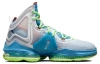 Nike Lebron 19 High Топ Баскетбольные кроссовки для игры Унисекс Серый Синий Азиатская версия
