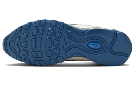 Nike Air Max 97 Амортизация Износостойкие Низкие Кроссовки для Бега Мужские Синие Белые