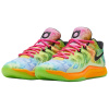 Nike KD 17 Противоскользящие устойчивые к истиранию низкие баскетбольные кроссовки Мужские Желто-зеленые