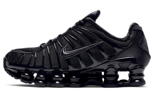 Nike Shox TL Series Устойчивые к истиранию Низкие повседневные городские кроссовки для бега Женские Черные